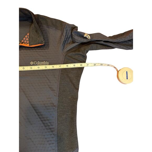 COLUMBIA Titan Pass Helix 1/4 Zip Technical Pullover Blue Black Women's LARGE - Picture 5 of 11